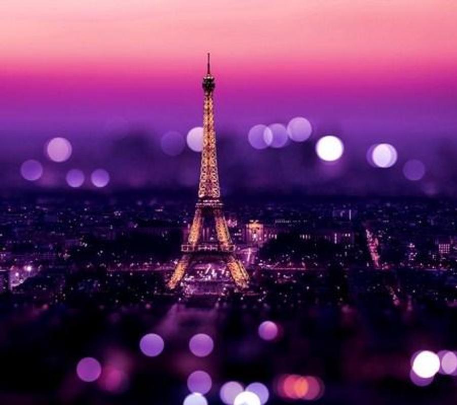 paris fond d'écran mignon,la tour,paysage urbain,violet,rose,violet