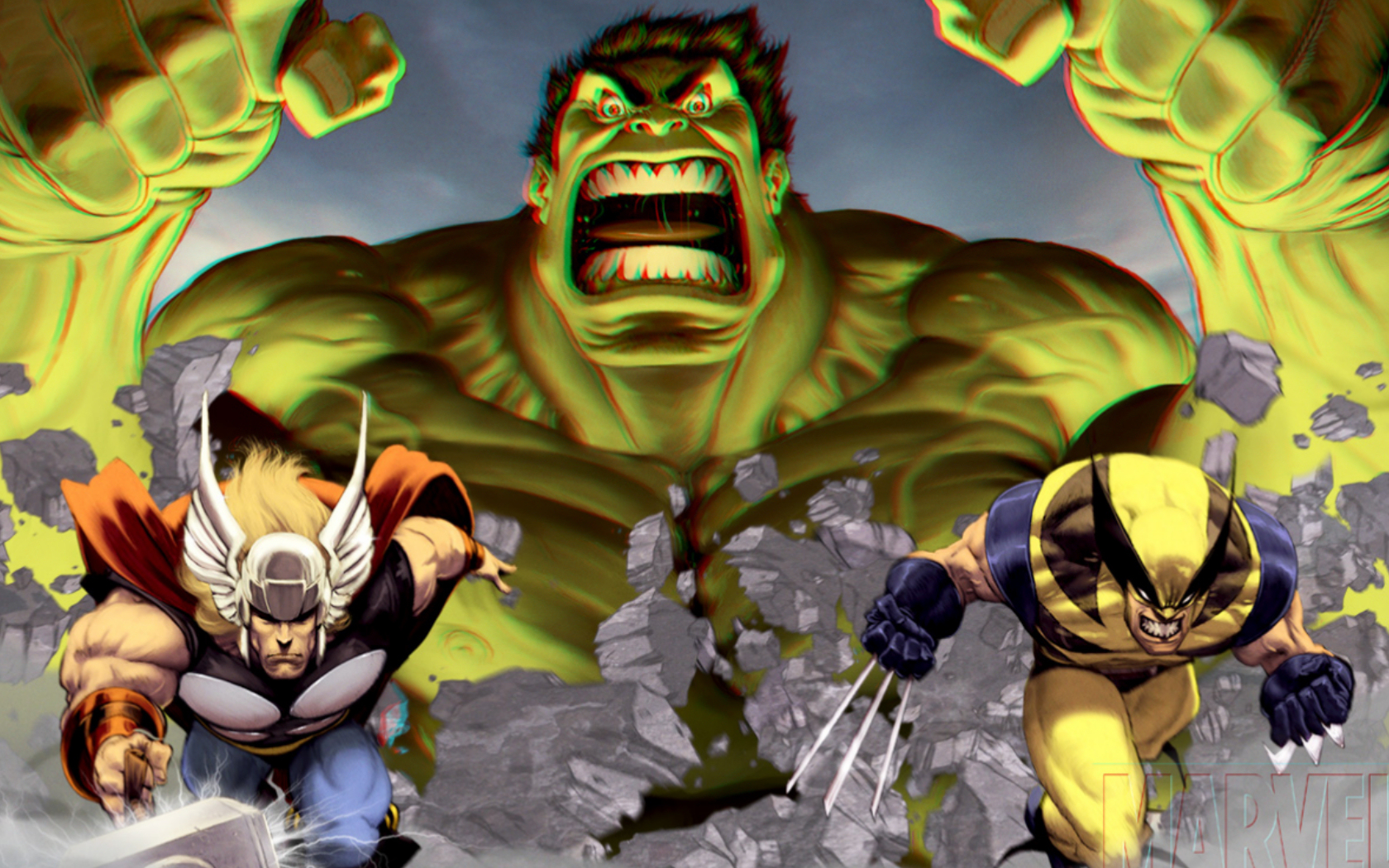 Hulk Vs Wolverine- WallpaperUse