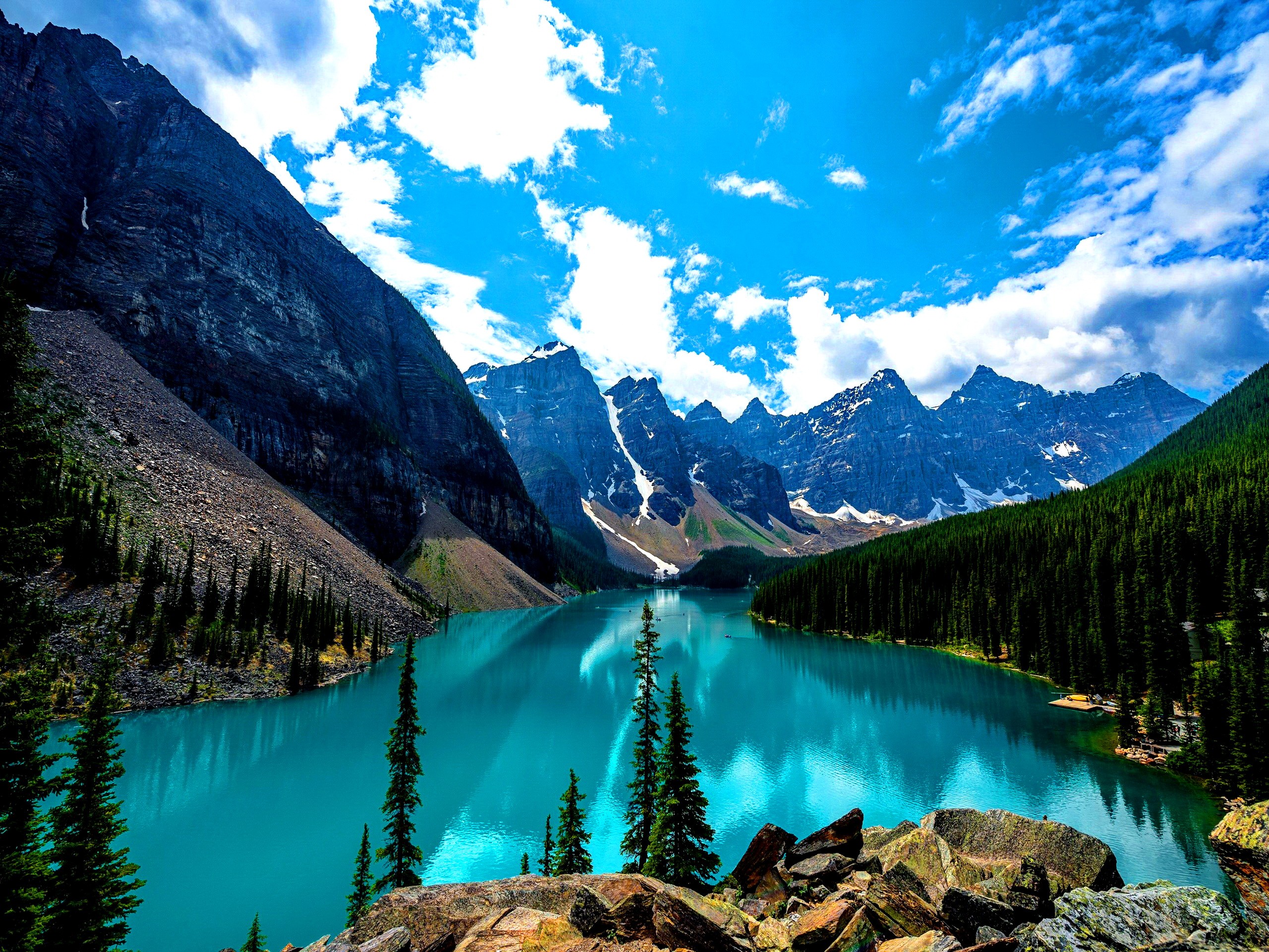 캐나다 배경 화면 hd,자연 경관,자연,산,물줄기,빙하 호수