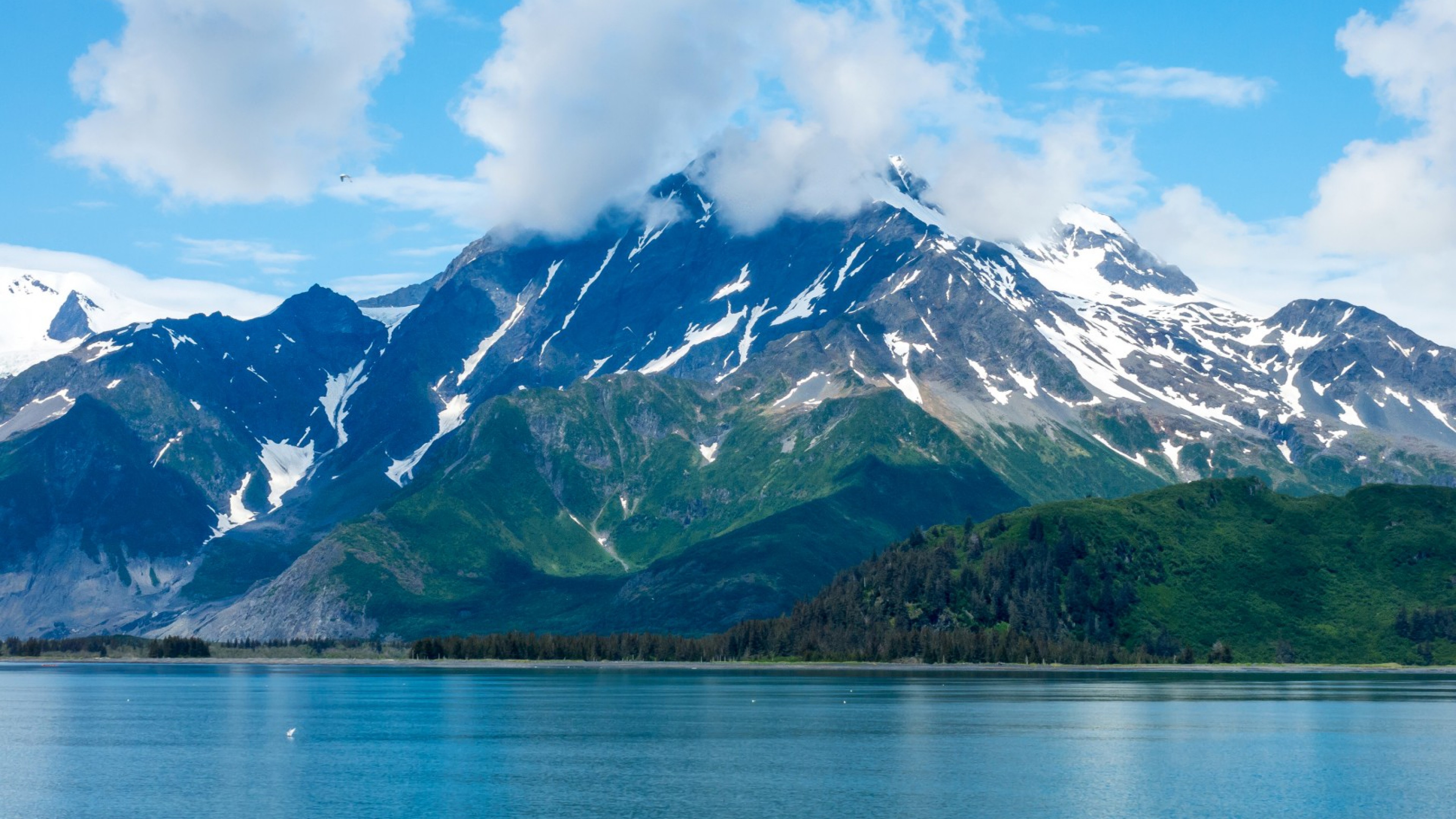 carta da parati dell'alaska,montagna,catena montuosa,paesaggio naturale,natura,cielo