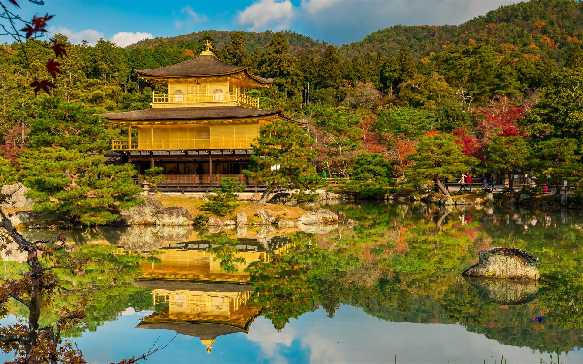 좋아하는 벽지,자연,자연 경관,반사,중국 건축,일본 건축