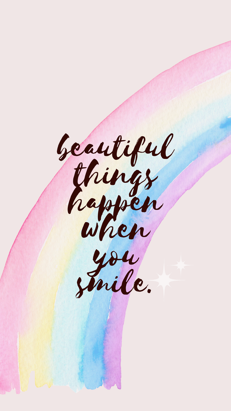 Beautiful Things Happen When You Smile Iphone Wallpaper Beautiful Things Happen When You Smile