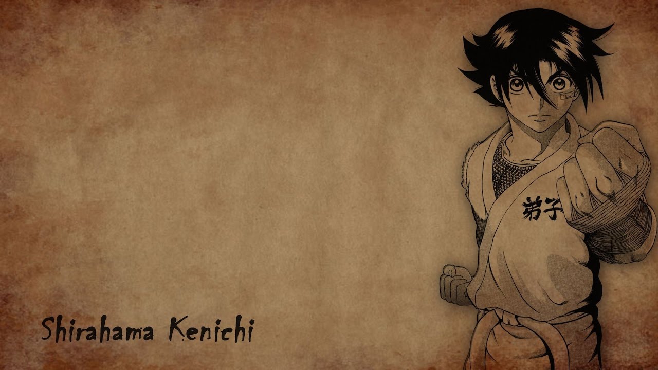 fond d'écran kenichi,dessin animé,anime,dessin,police de caractère,ouvrages d'art