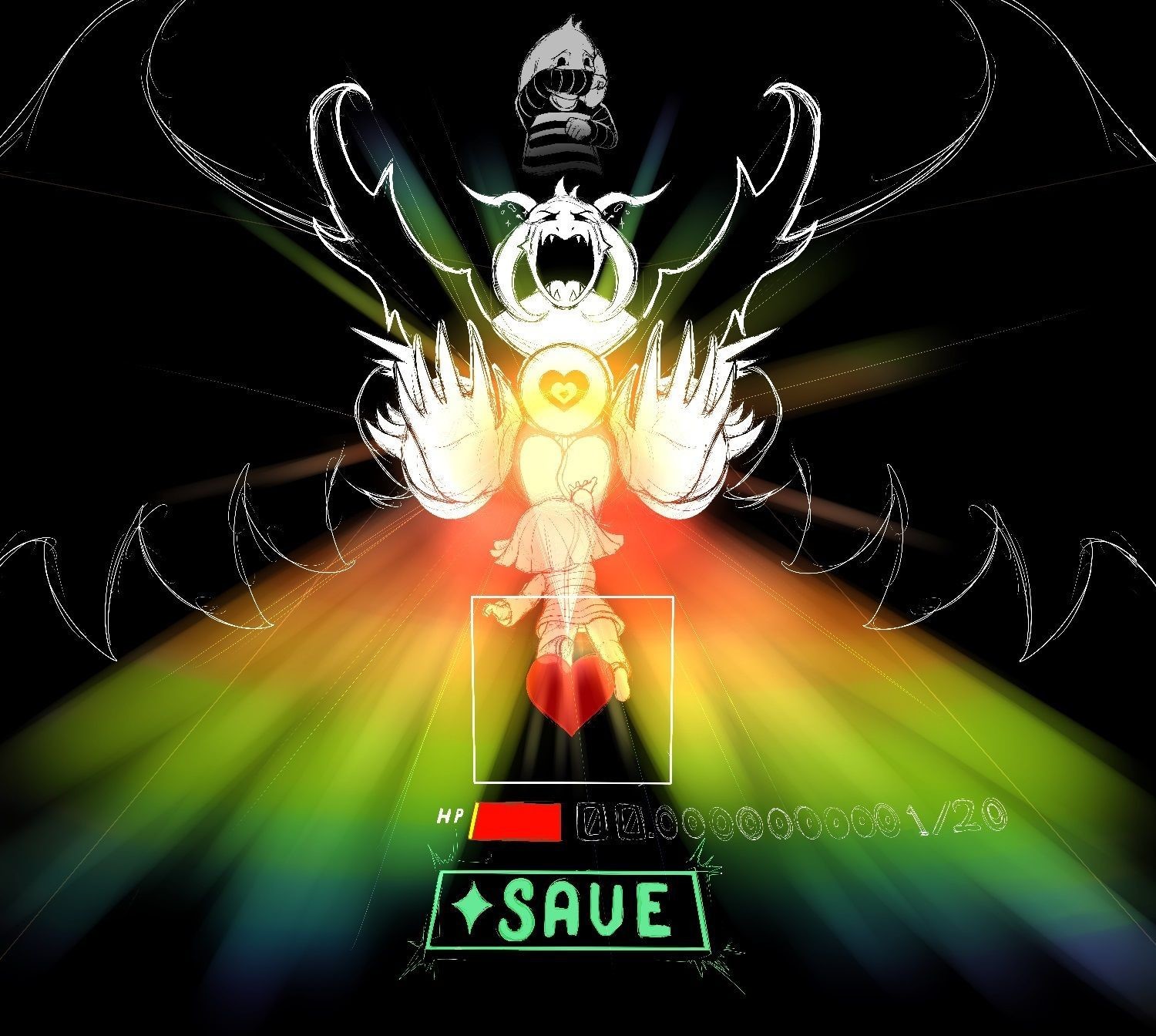 Asriel Dreemurr Sad Undertale Fight- WallpaperUse