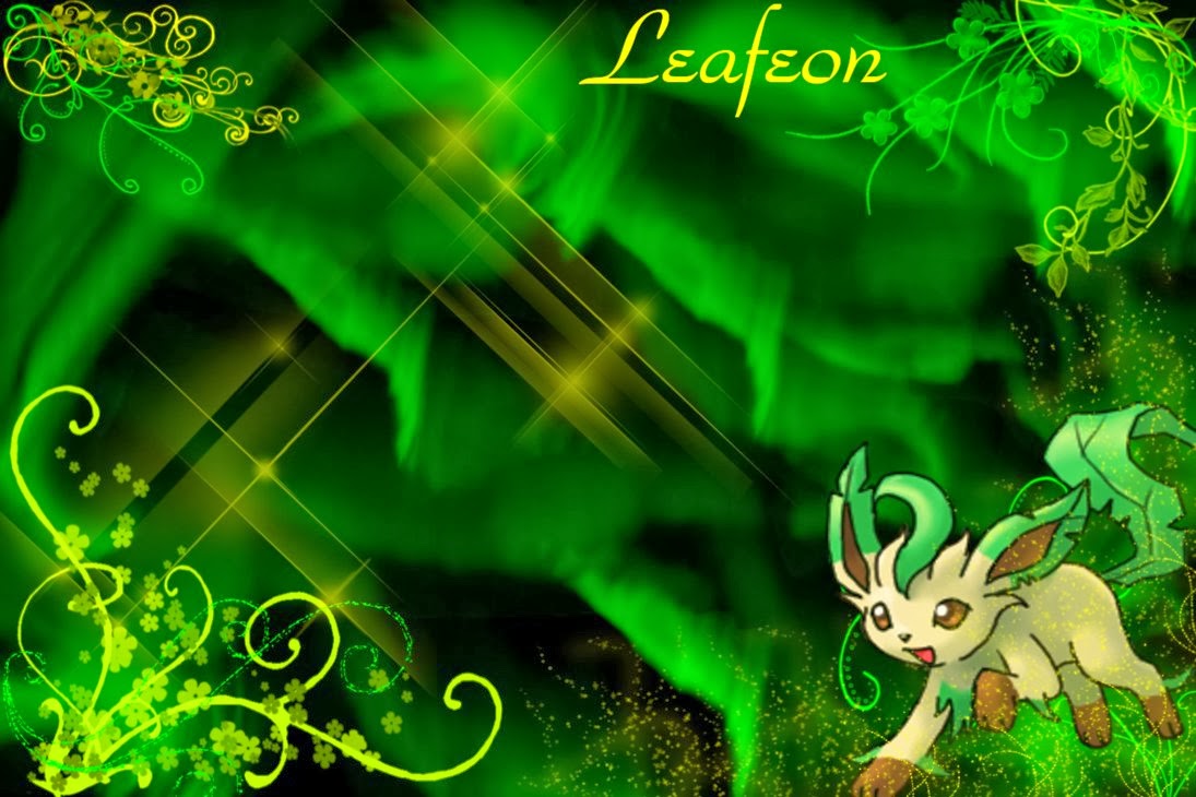 fondo de pantalla de leafeon,verde,diseño gráfico,animación,personaje de ficción,ciervo