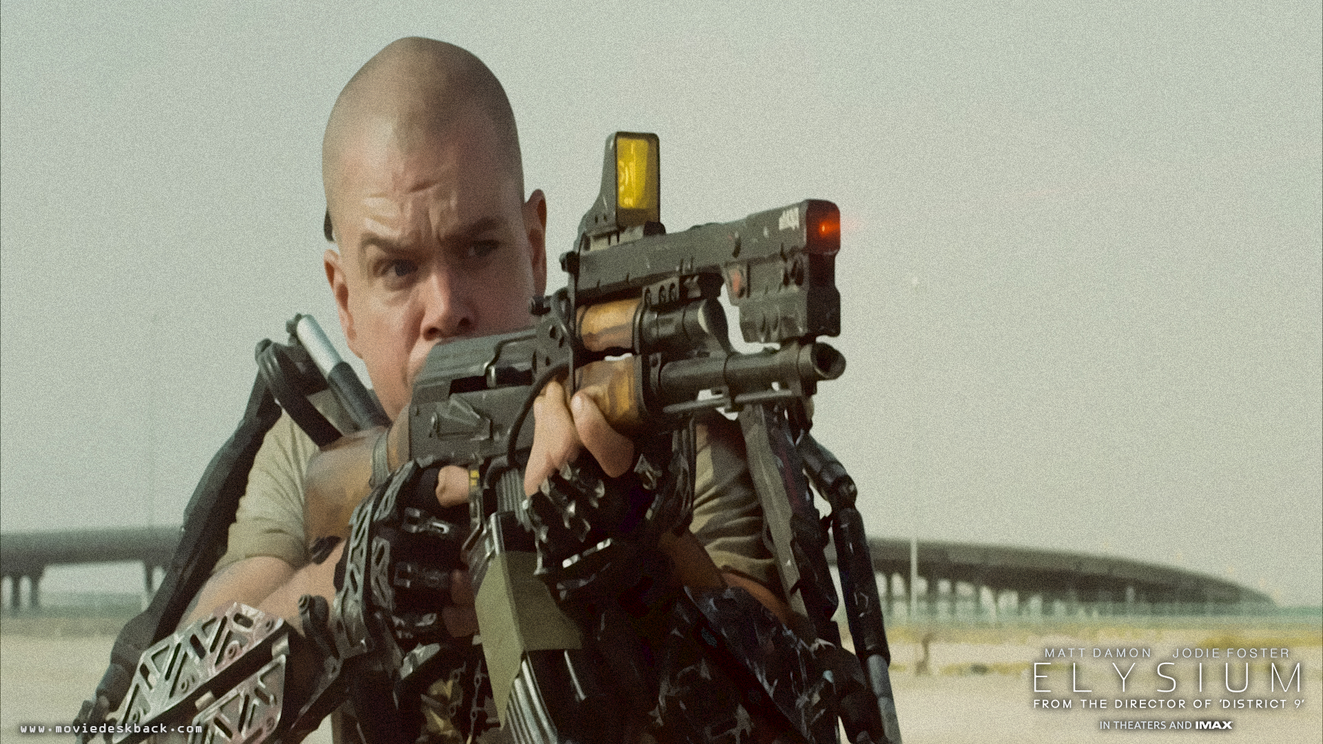 fondo de pantalla de elysium,pistola,soldado,película,militar,juego de disparos