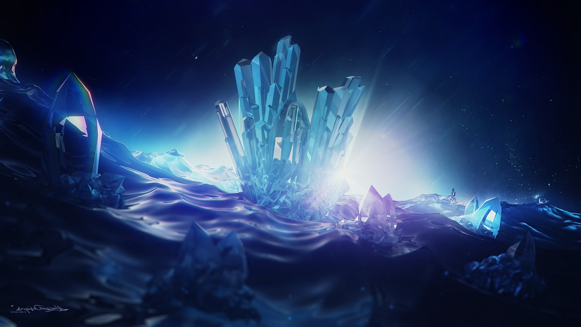 carta da parati cristal,blu,leggero,cielo,ghiaccio,grotta di ghiaccio