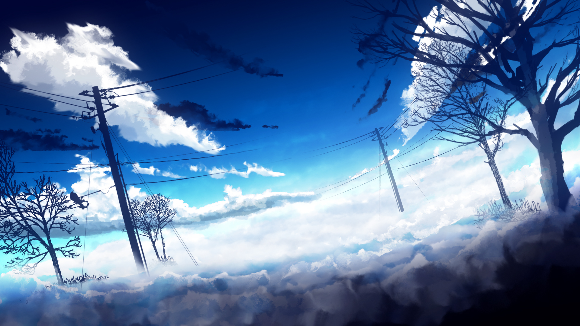 pixivの壁紙,空,自然,青い,雲,自然の風景