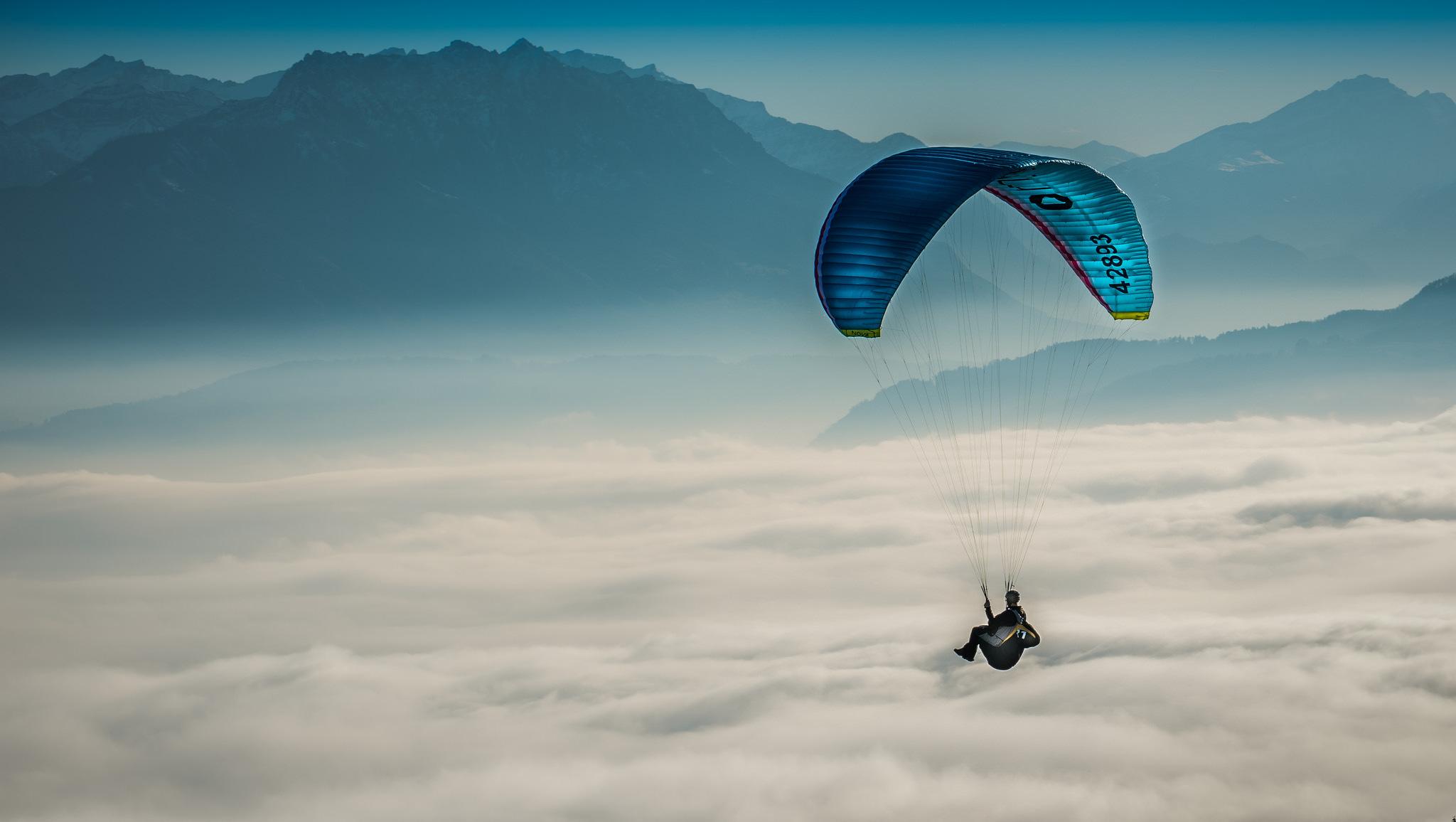 papel pintado paracaídas,parapente,paracaídas,cielo,paracaidismo,deportes de viento