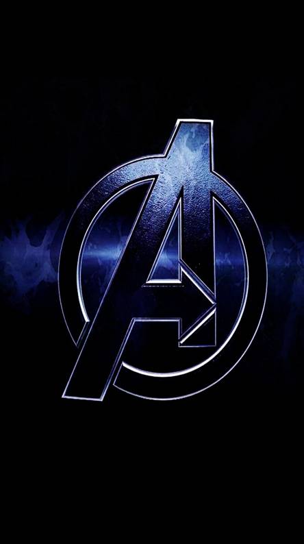 avengers logo wallpaper,text,elektrisches blau,schriftart,grafik,dunkelheit