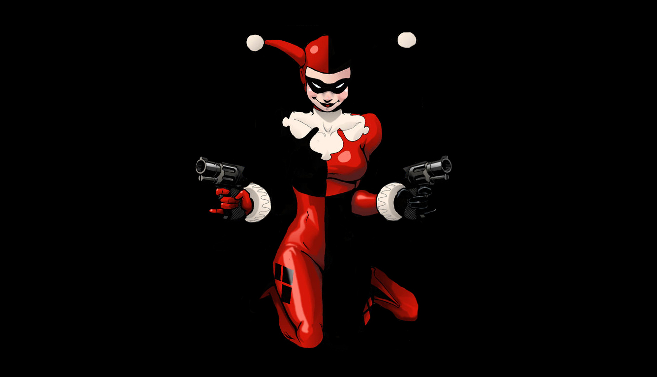 deadpool logo fondo de pantalla,harley quinn,personaje de ficción,supervillano,bufón,animación
