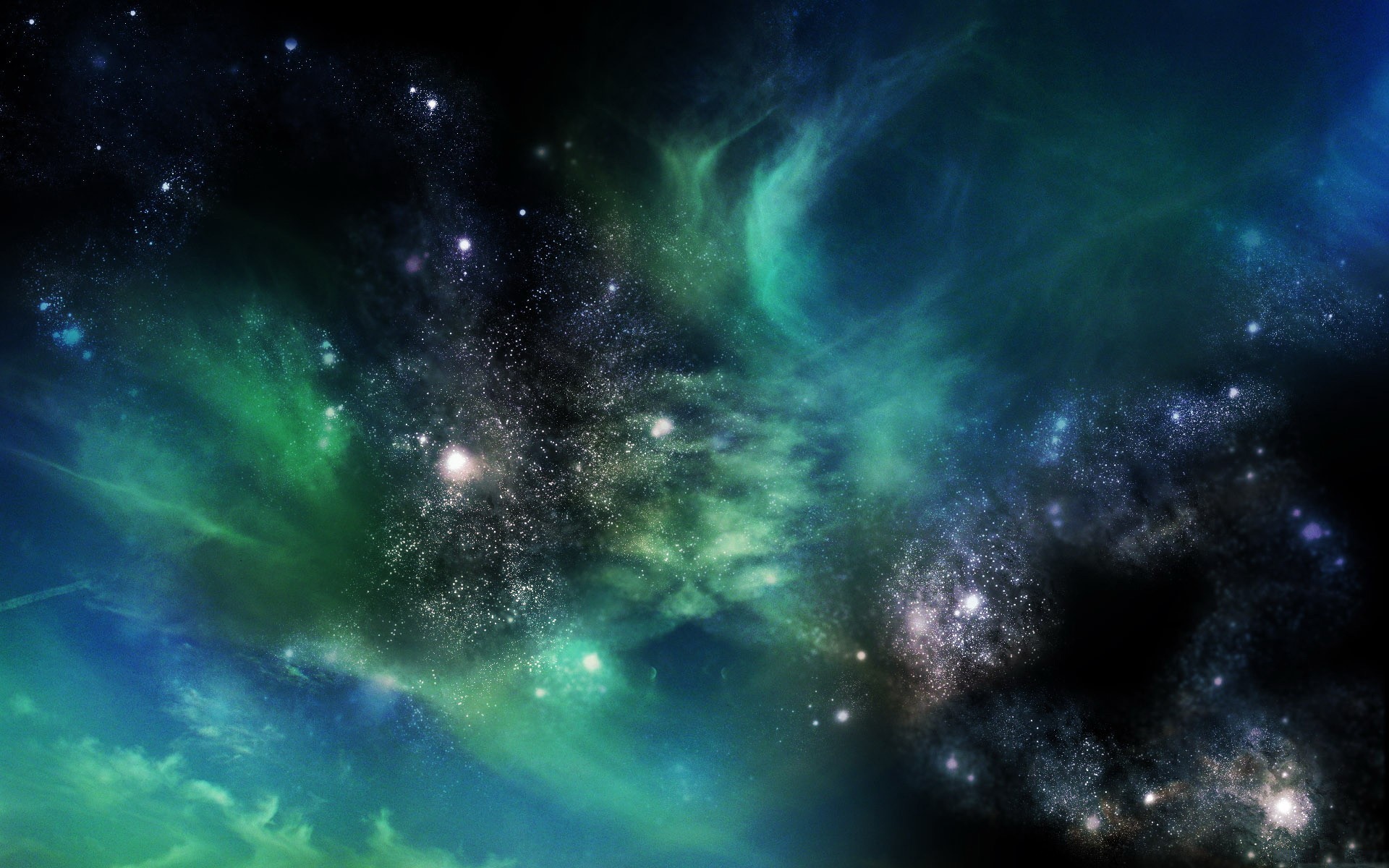 fond d'écran multivers,la nature,cosmos,ciel,vert,objet astronomique