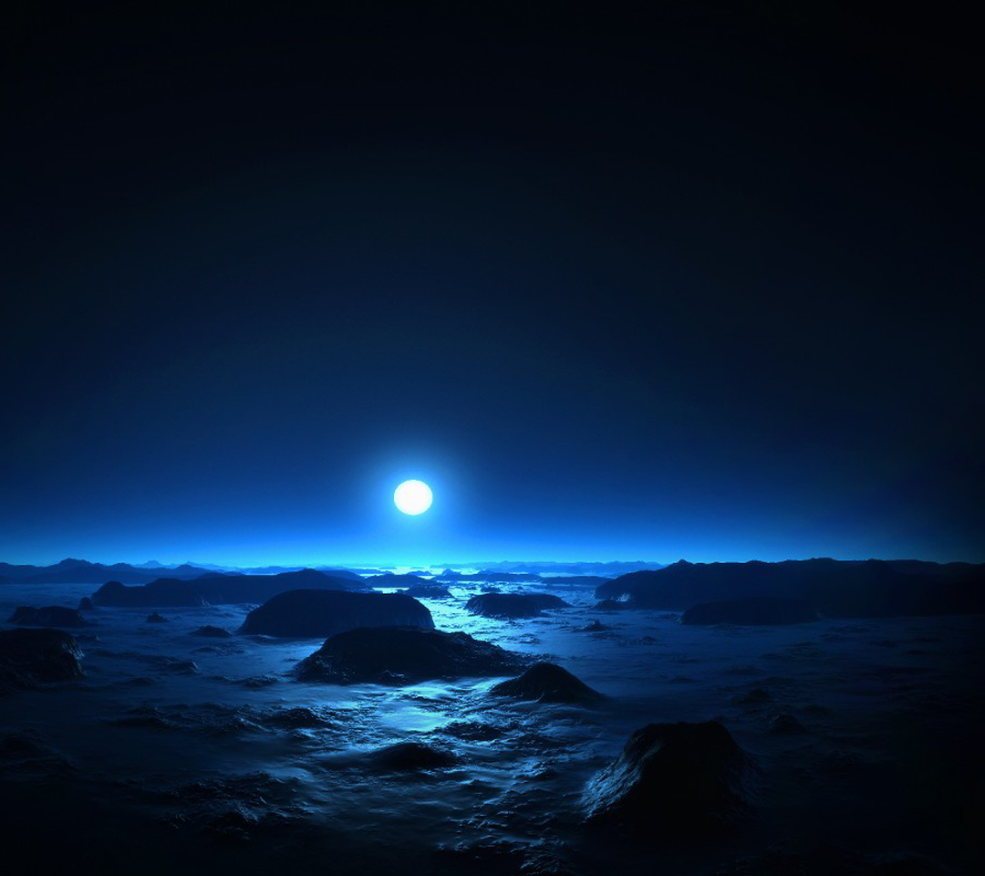 fondos de pantalla qhd android,cielo,horizonte,luna,mar,atmósfera