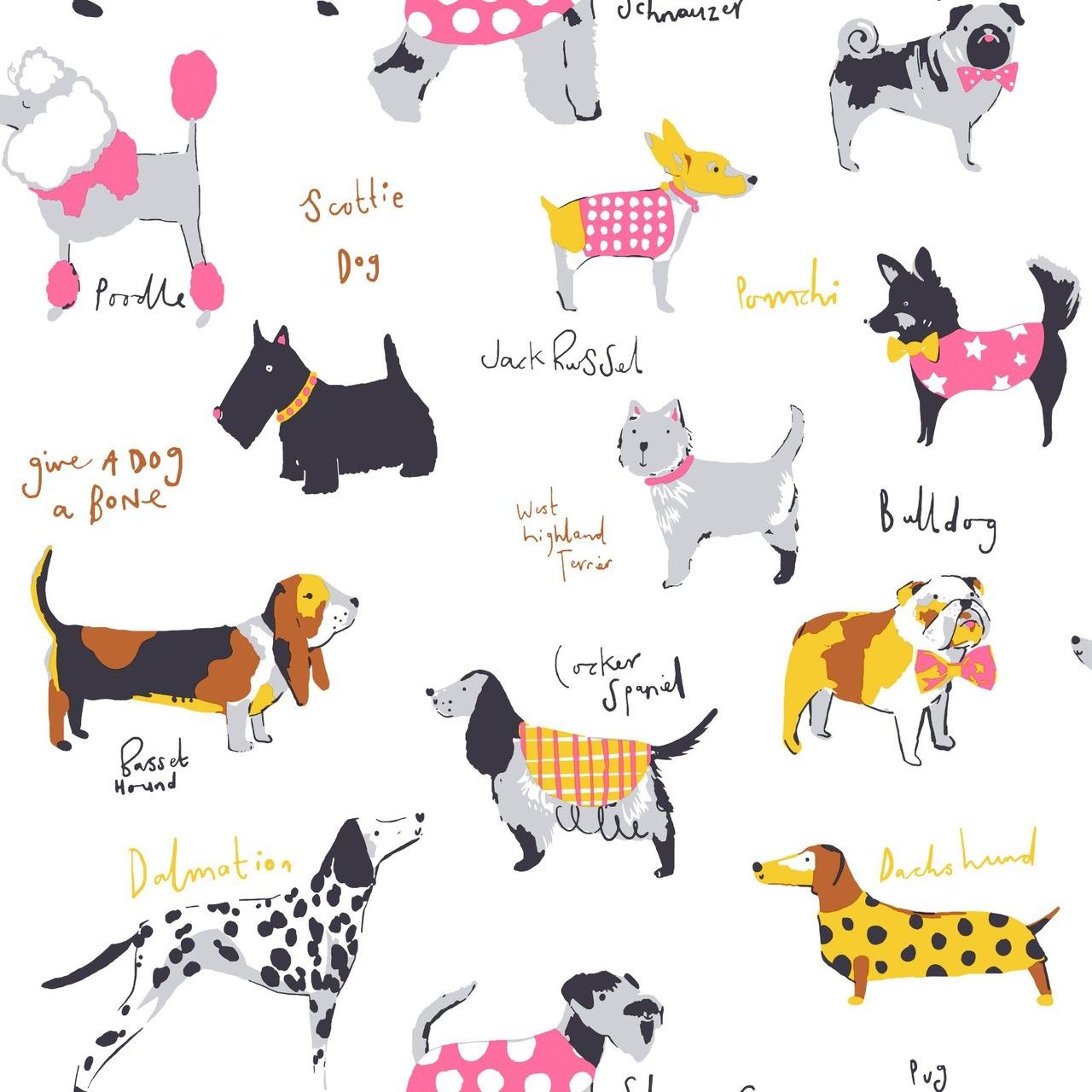 papier peint chien de dessin animé,figure animale,dessin animé,chien,clipart,conception