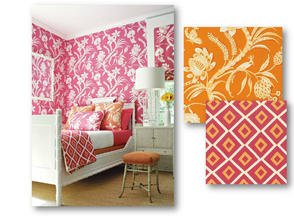 diseños audaces de papel tapiz,naranja,habitación,mueble,pared,diseño de interiores