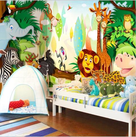papier peint animaux enfants,dessin animé,fond d'écran,mur,chambre,meubles