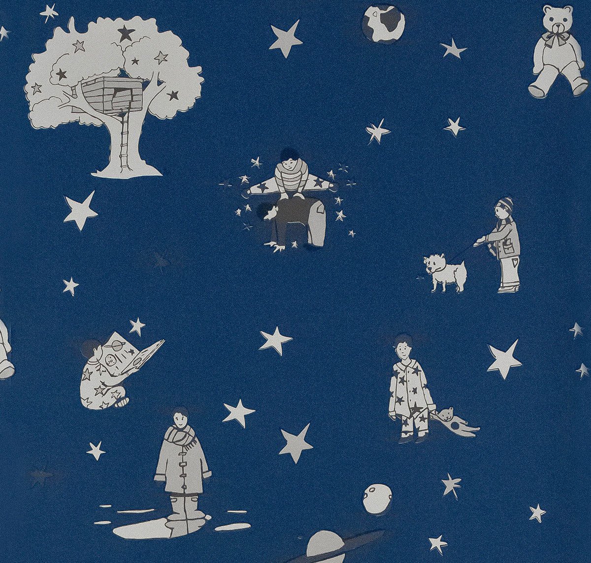 blaue kindertapete,muster,wolke,illustration