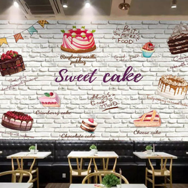 fond d'écran de gâteau,mur,texte,mural,restaurant,chambre