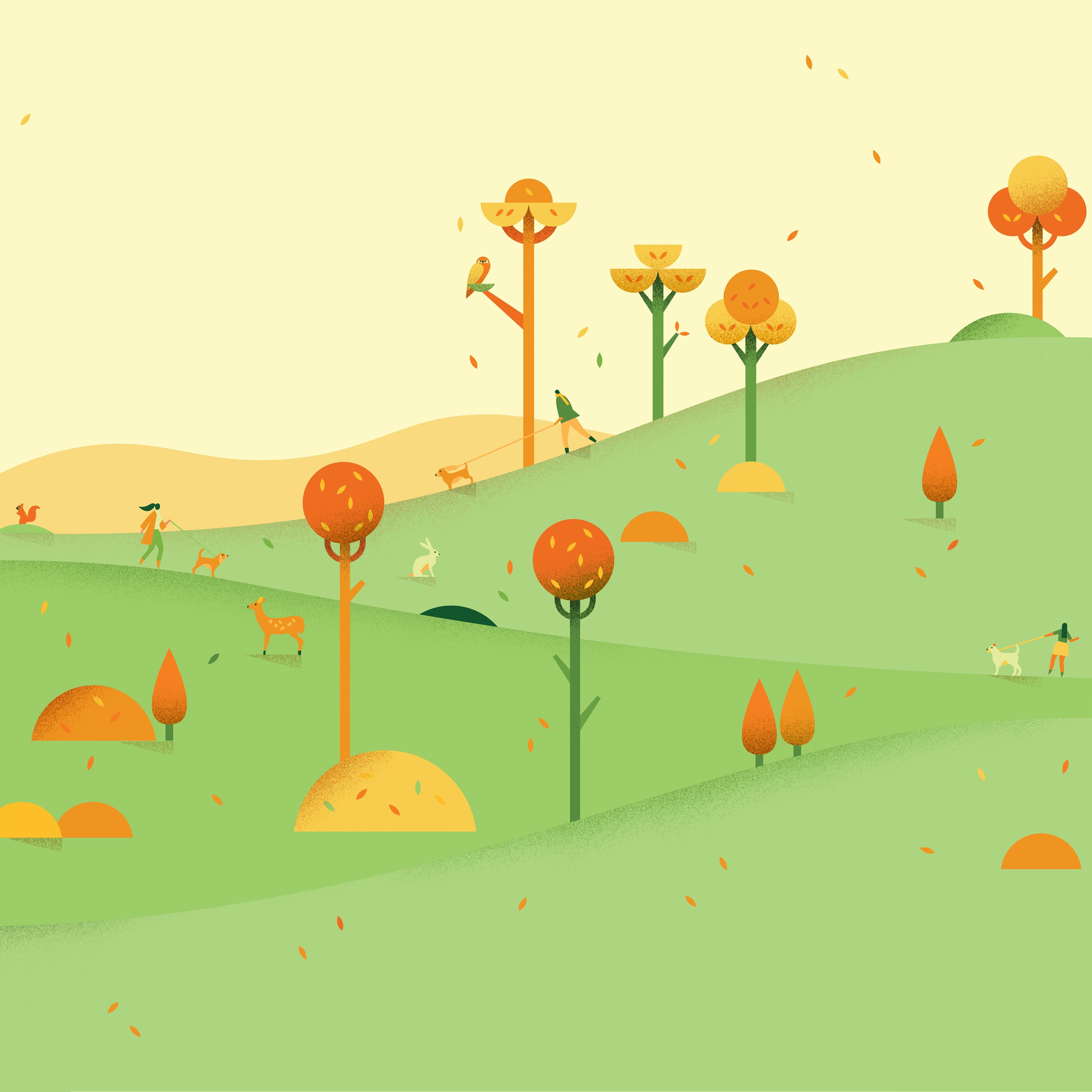 fond d'écran animados android,illustration,orange,art,dessin animé,arbre