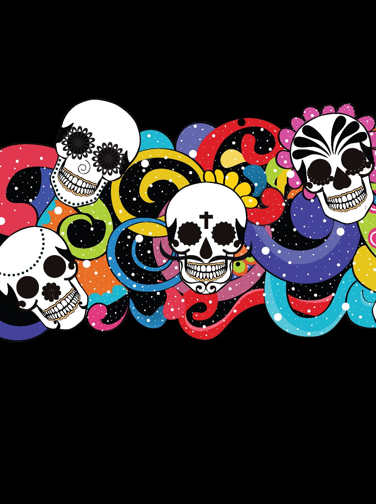 fondos de escritorio de caveira mexicana,cráneo,hueso,camiseta,ilustración,diseño