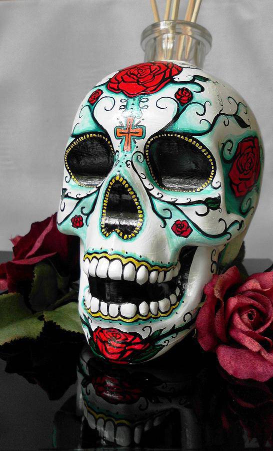 fond d'écran caveira mexicana,crâne,tête,os,masque,illustration
