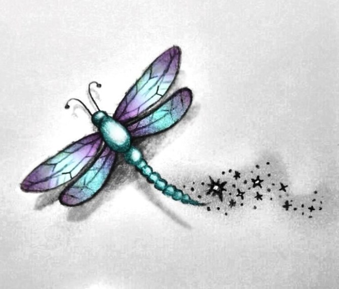 fond d'écran tatuajes,libellules et damseflies,insecte,libellule,turquoise,violet