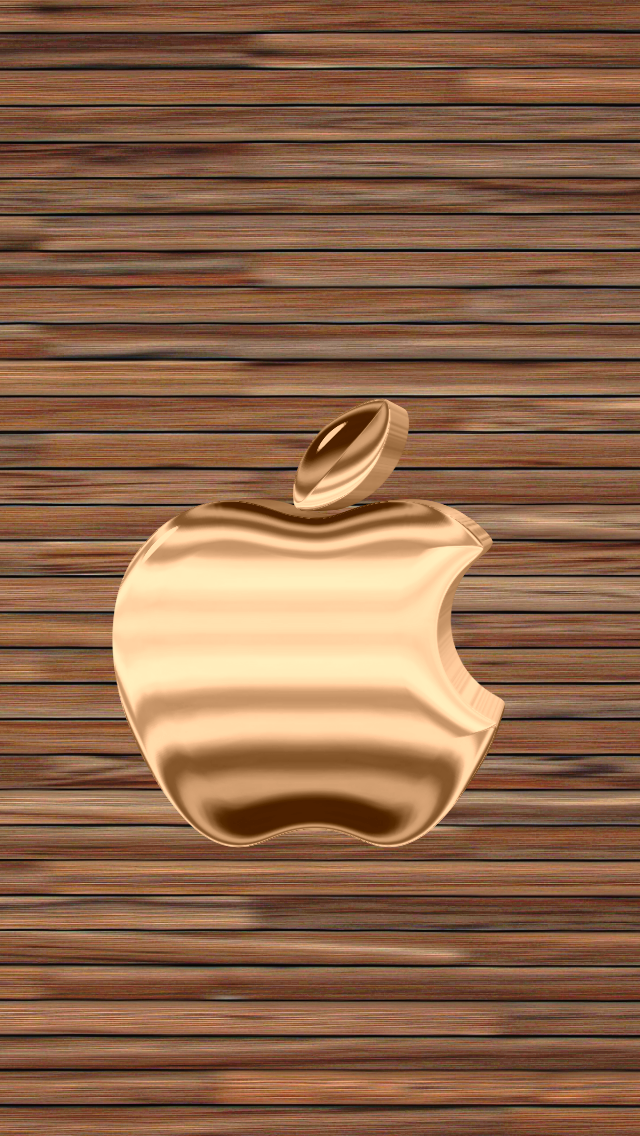 gold apple wallpaper hd