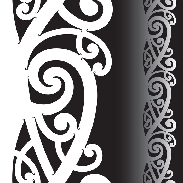 마오리 벽지,장식,무늬,디자인,검정색과 흰색