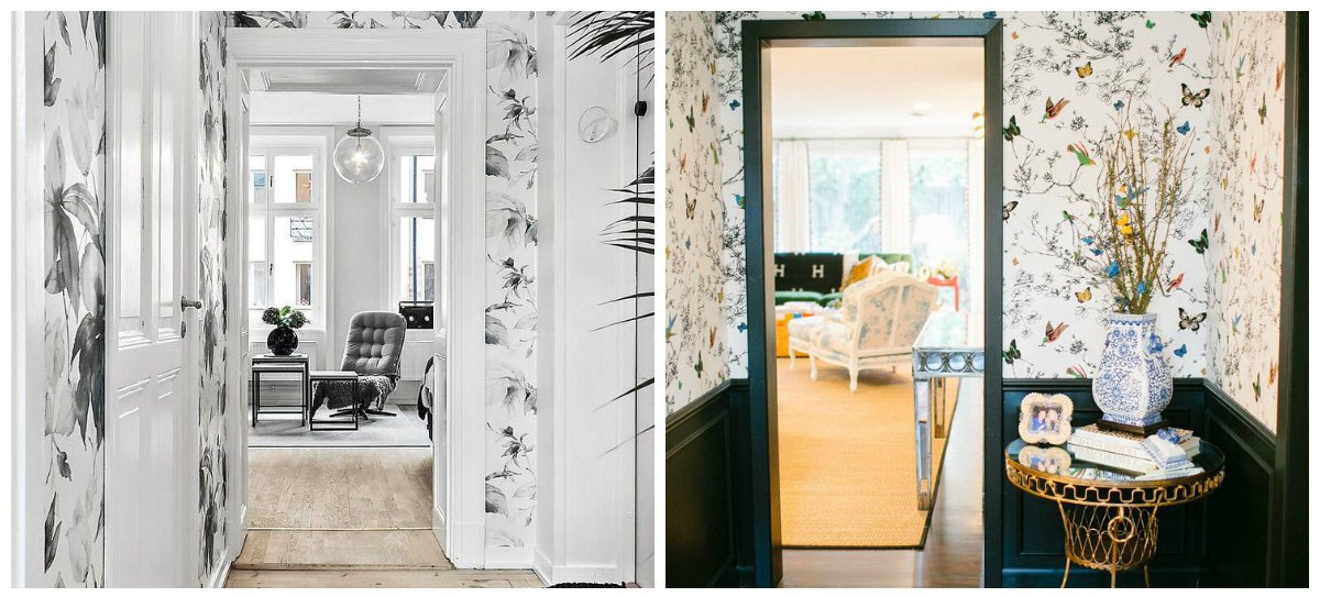 tendencias de pasillos de papel tapiz,blanco,puerta,habitación,diseño de interiores,propiedad