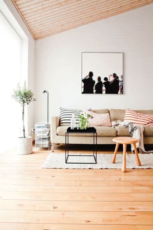 papel pintado inspirado escandinavo,suelo,suelos de madera,habitación,diseño de interiores,mueble