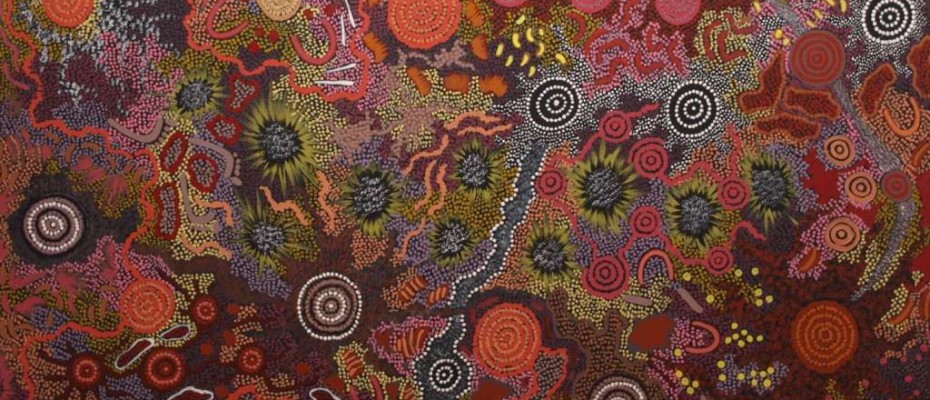 tapete der aborigines,muster,orange,textil ,bildende kunst,motiv