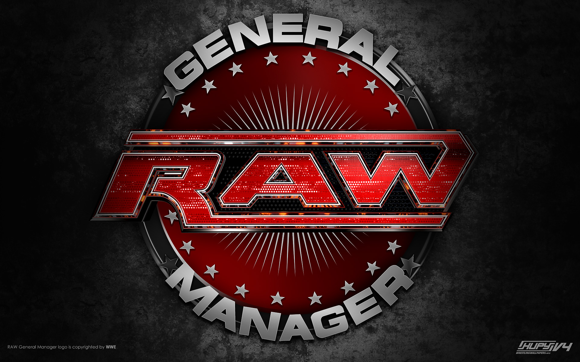 Wwe Raw General Manager Logo WallpaperUse