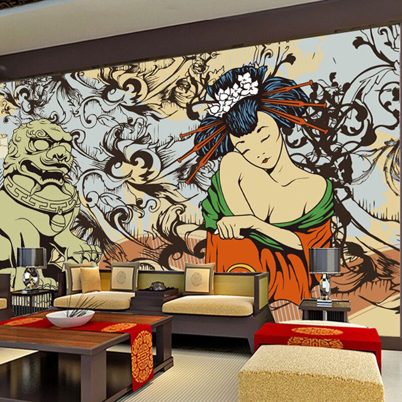 fond d'écran sur le thème asiatique,mur,fond d'écran,mural,design d'intérieur,art