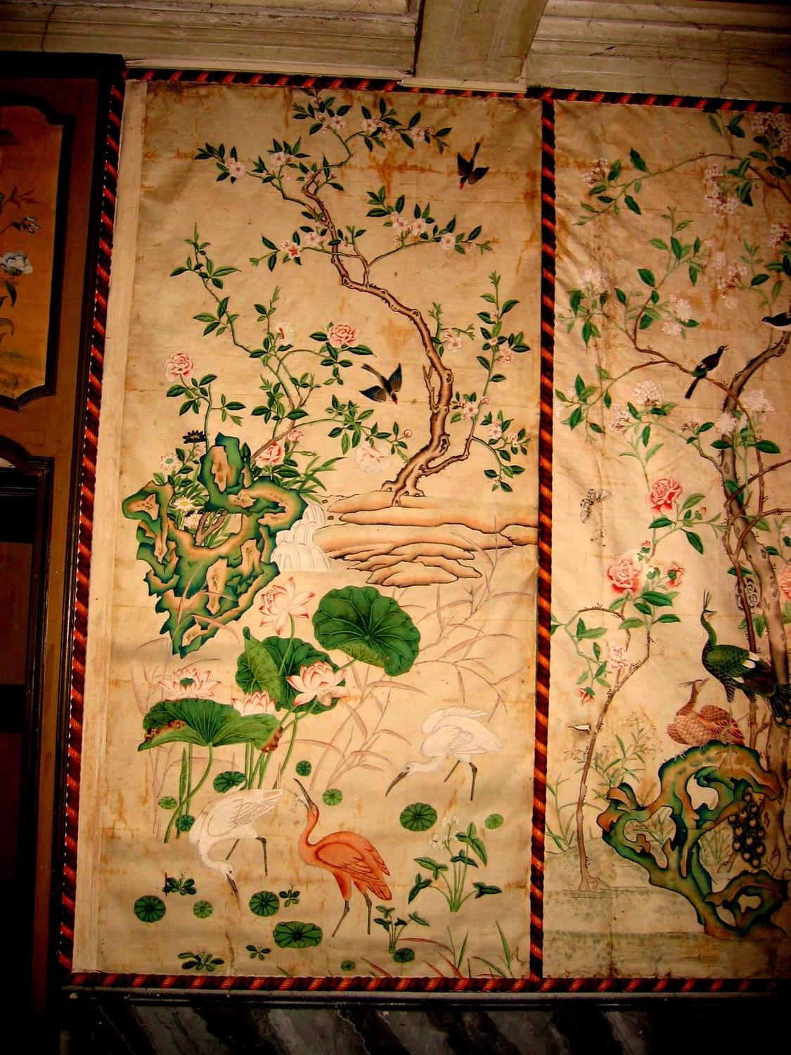 carta da parati cinese per pareti,foglia,arte,tessile,piastrella,pittura