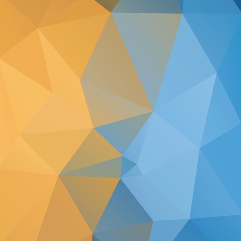 Google Pixelデフォルトの壁紙 青い オレンジ パターン 黄 三角形 Wallpaperuse