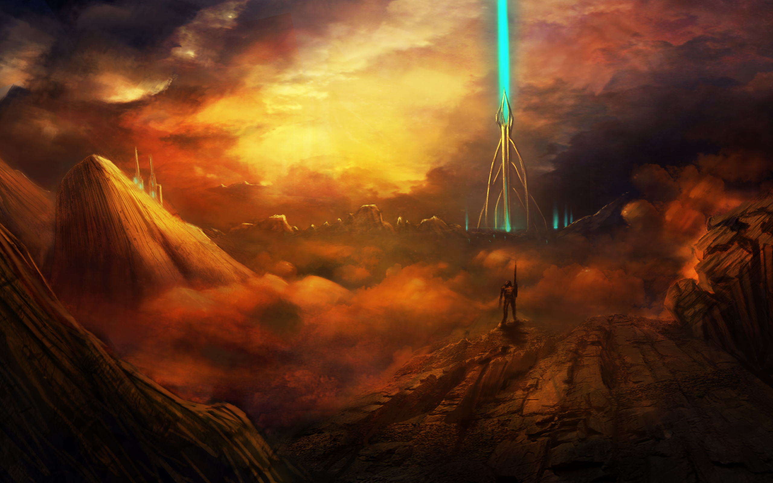 fondo de pantalla de homeworld,cielo,naturaleza,cg artwork,atmósfera,nube