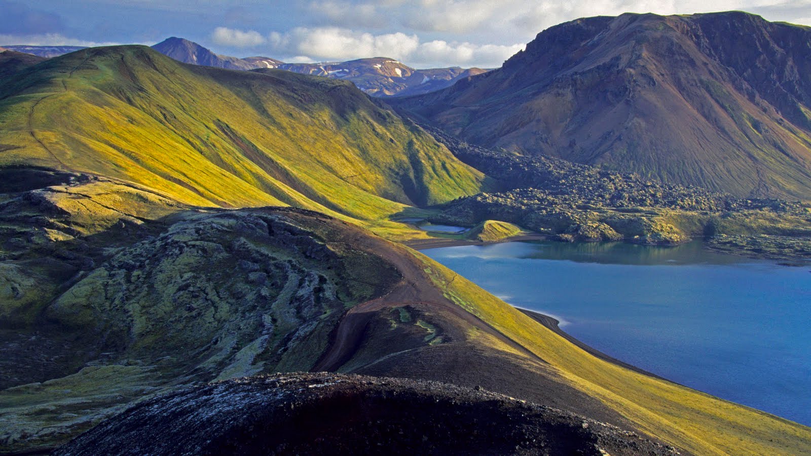 fond d'écran hd islandais,montagne,la nature,paysage naturel,lac,colline