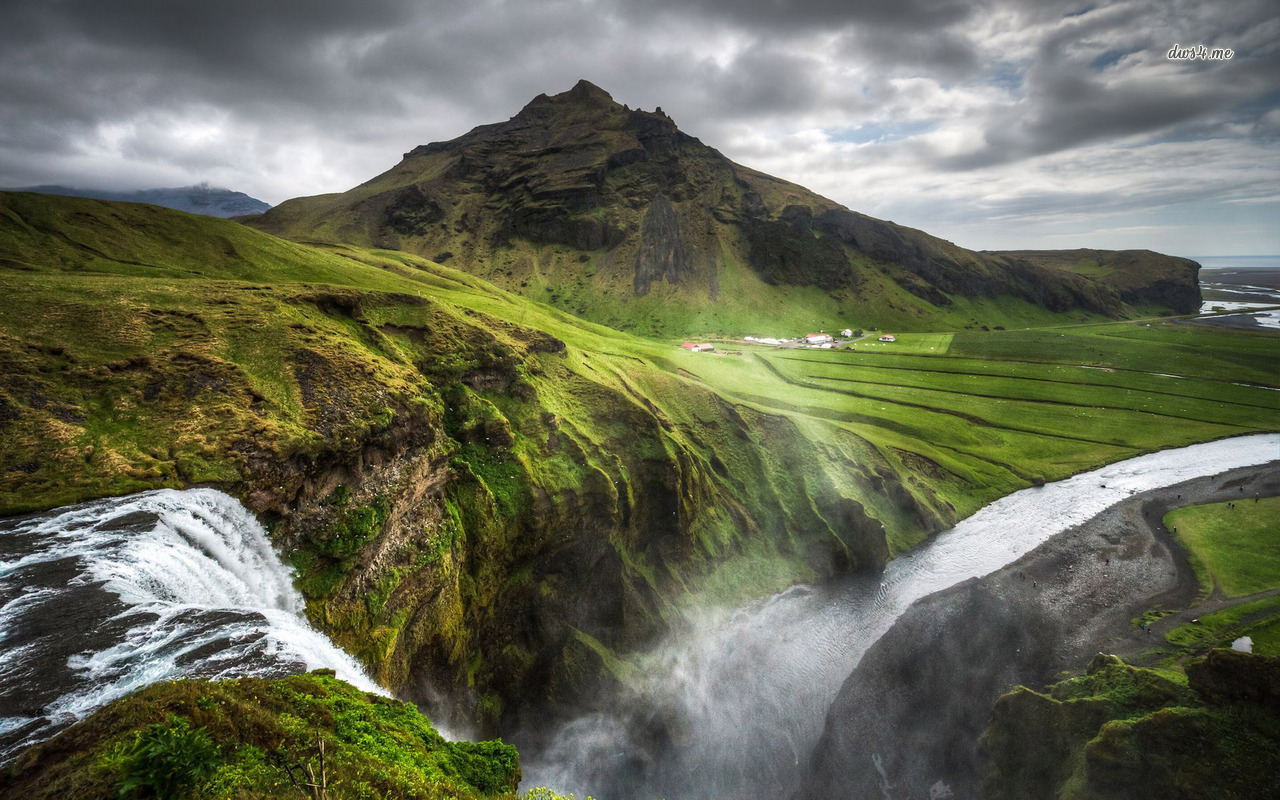 아이슬란드의 hd 벽지,자연 경관,자연,산,수자원,하늘