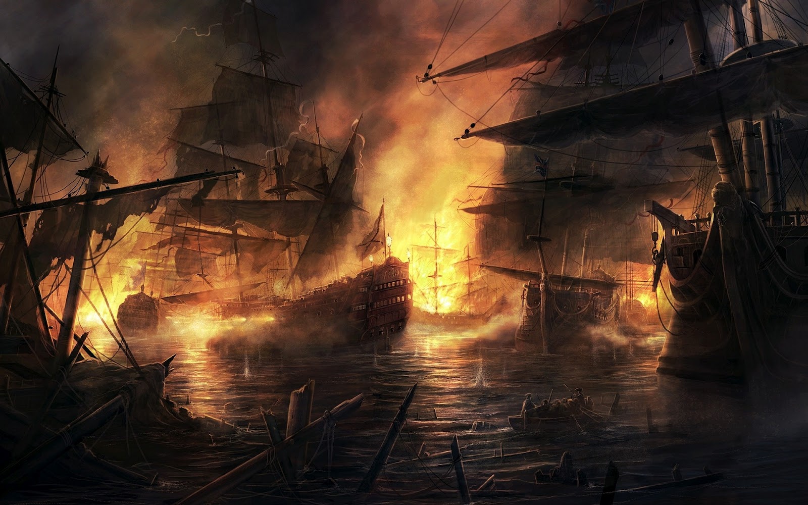 fondo de pantalla del imperio,juego de acción y aventura,velero,calor,fuego,evento