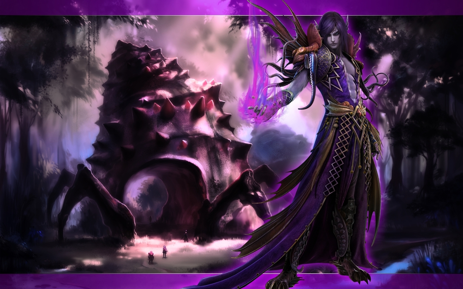fondo de pantalla psíquico,cg artwork,púrpura,violeta,personaje de ficción,anime