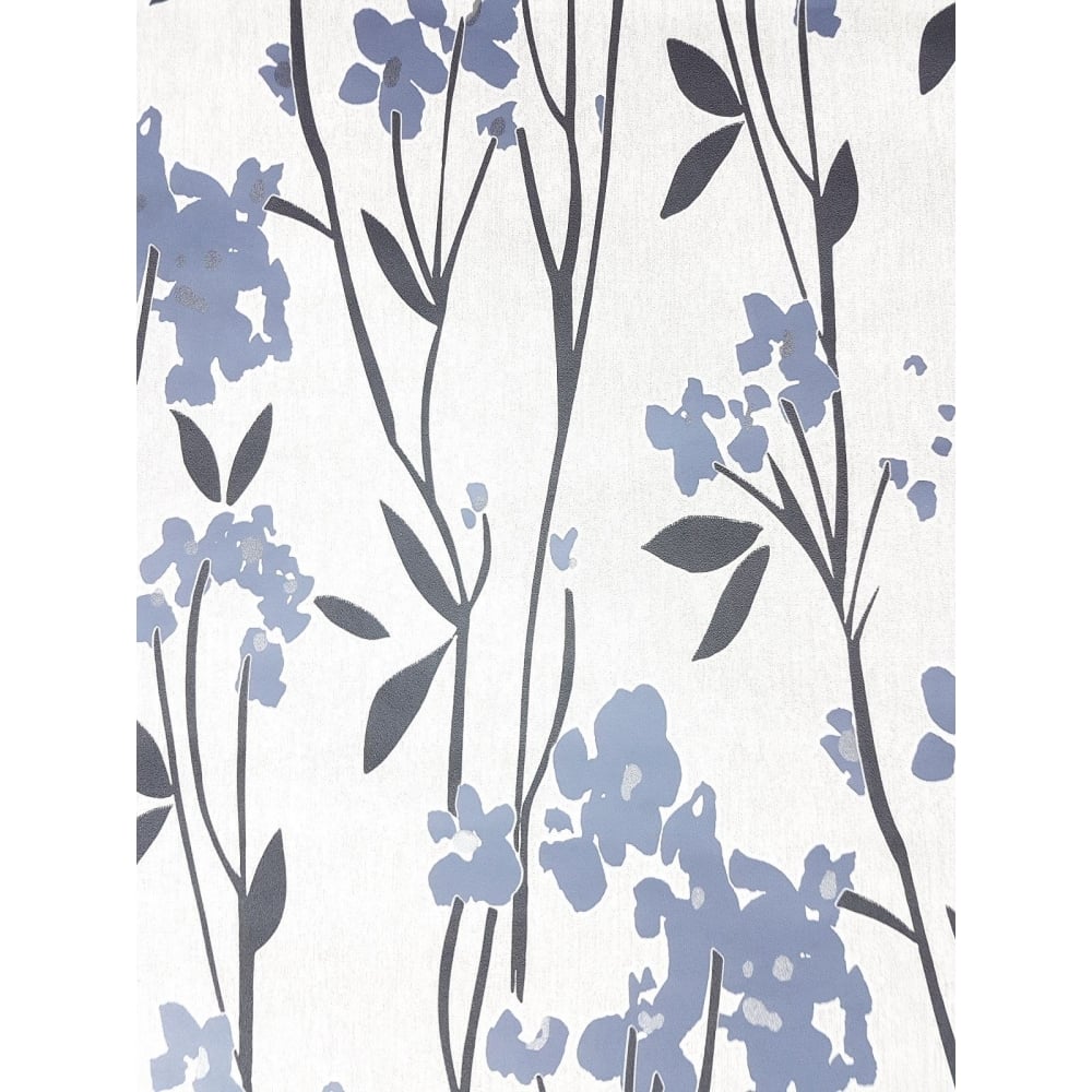 blue and cream wallpaper,blue,pedicel,botany,plant,flower
