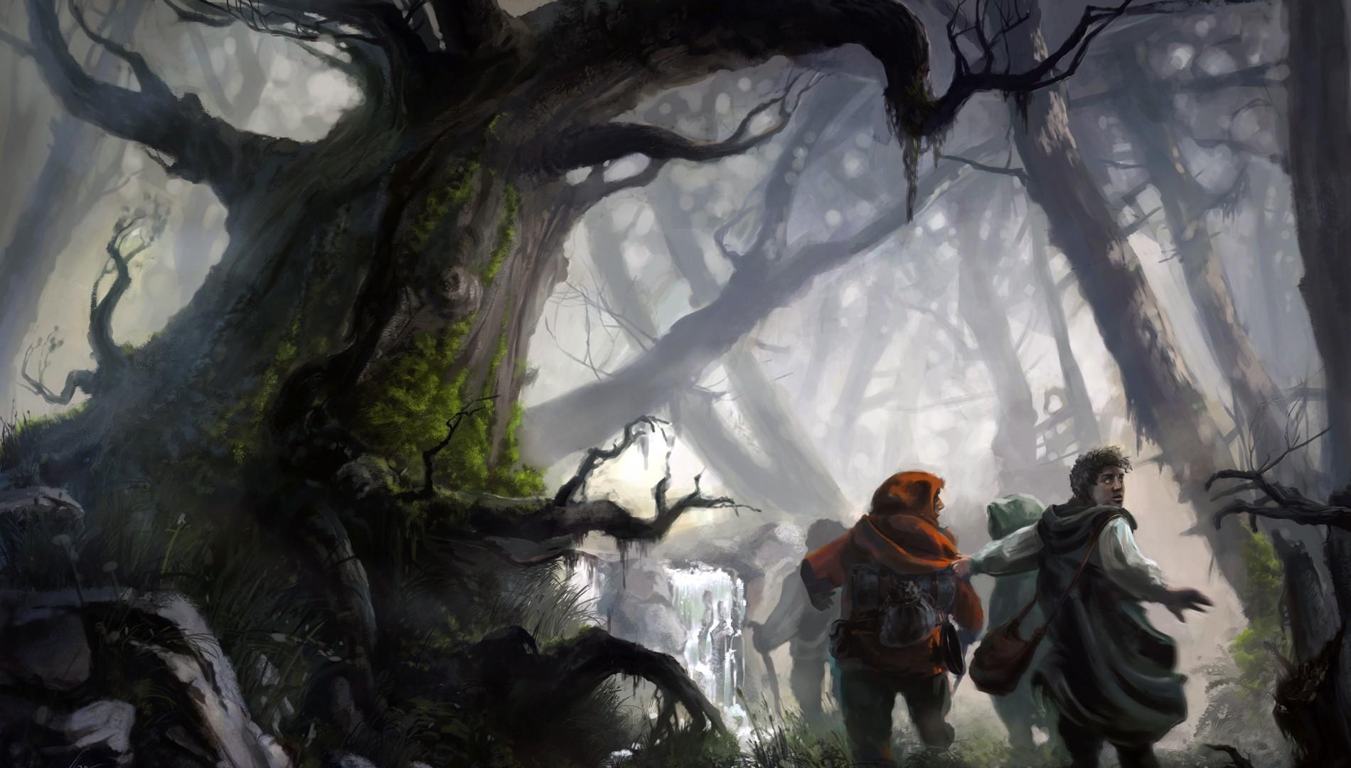 1900x1080 fond d'écran,jeu d'aventure d'action,oeuvre de cg,forêt,arbre,illustration
