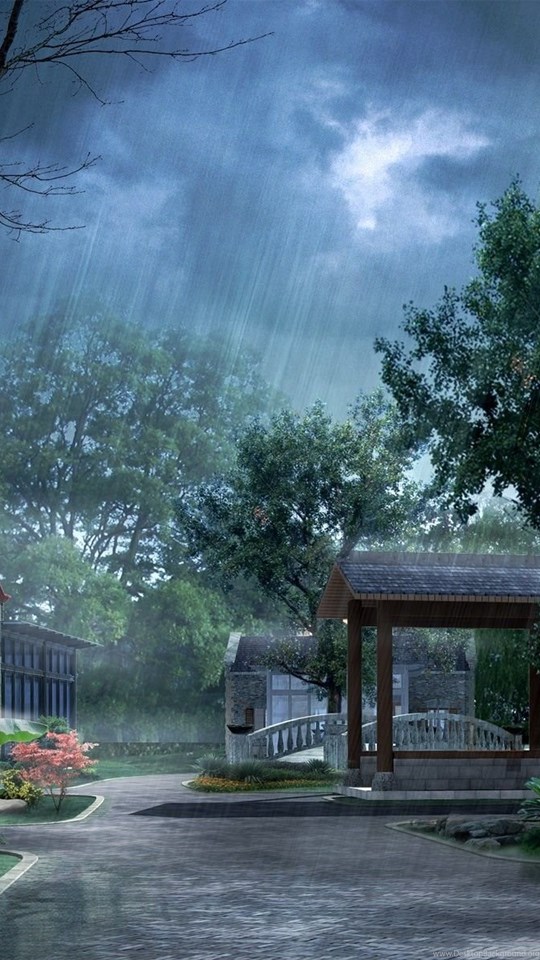 romantic rainy day wallpaper