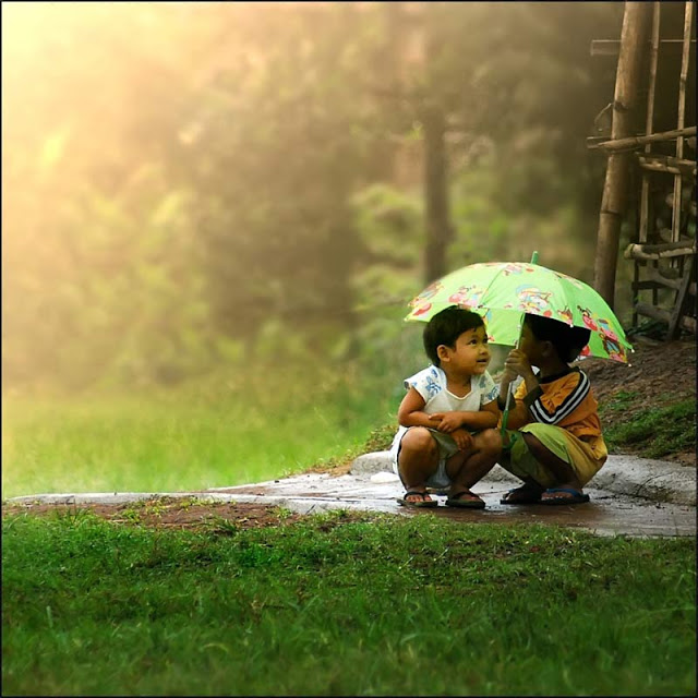 amour papier peint pluie,la nature,herbe,enfant,heureux,matin