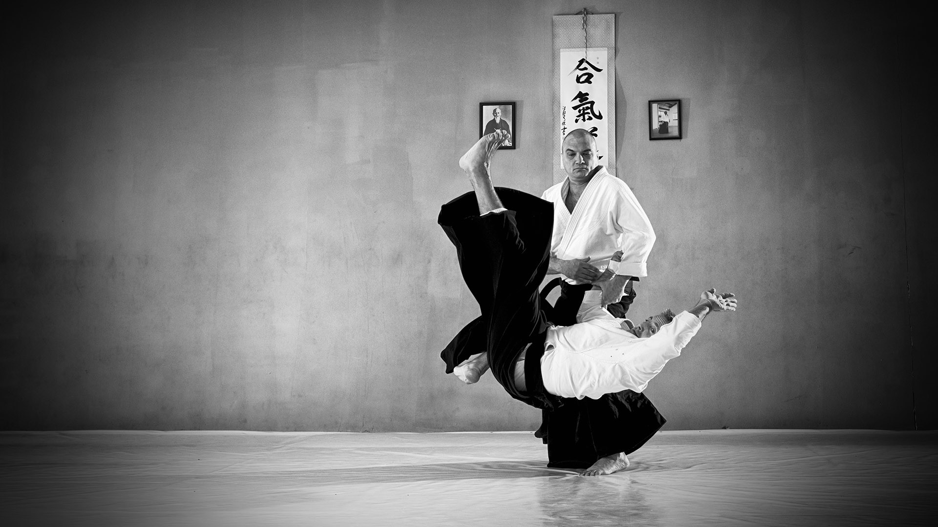 fondo de pantalla de aikido,kinomichi,aikido,artes marciales,en blanco y negro
