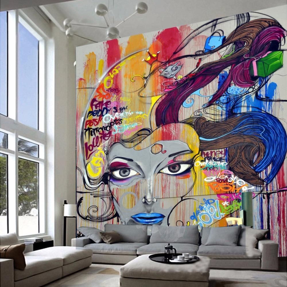 아트 벽지를 선택,벽화,현대 미술,인테리어 디자인,미술,벽