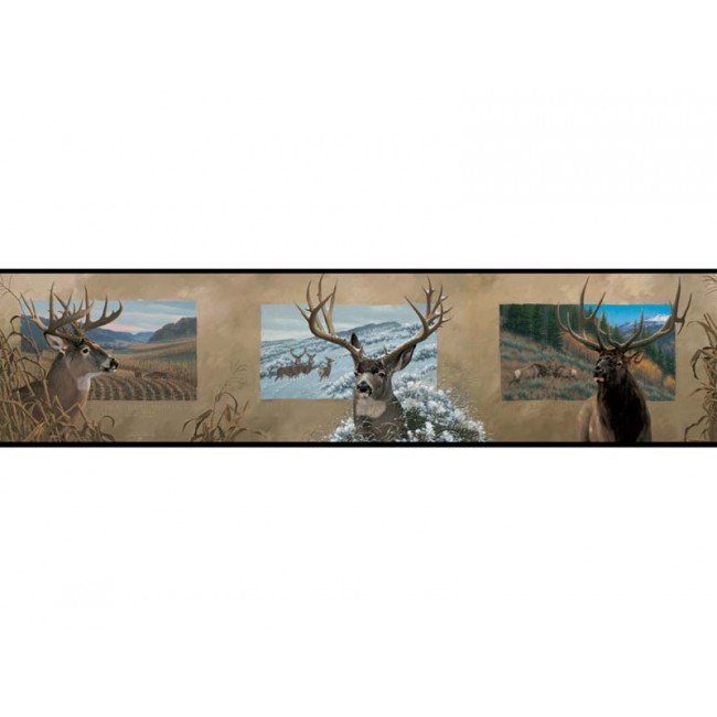 bordure de papier peint cerf,wapiti,cerf,renne,faune,ramure