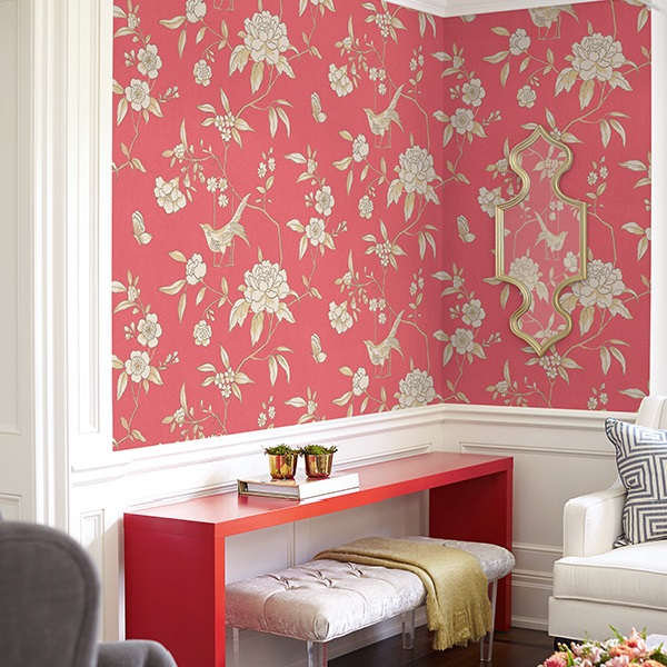 papier peint à fleurs australie,fond d'écran,rouge,mur,chambre,rose