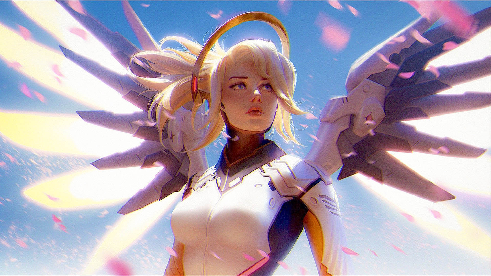 Mercy Sexy Overwatch Art- WallpaperUse