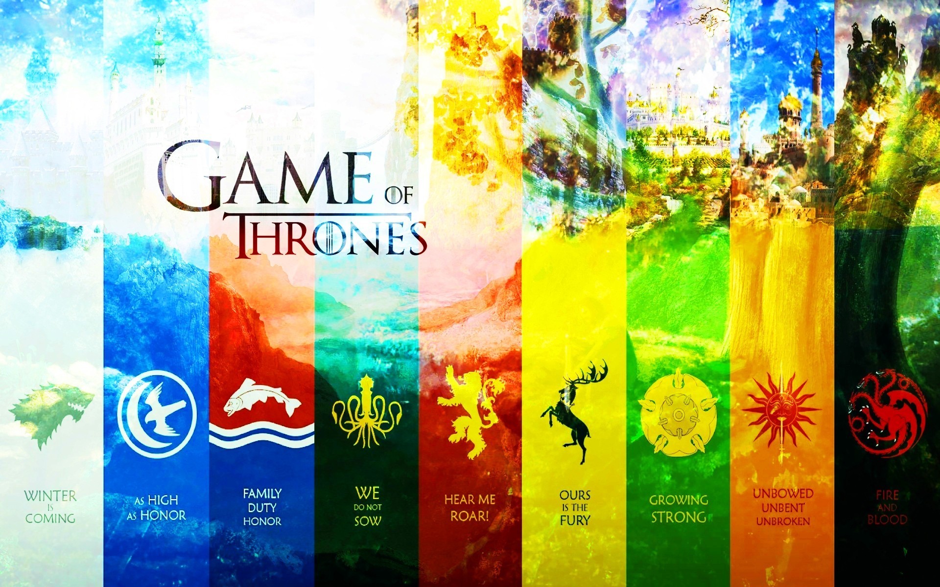 how many great houses are in game of thrones